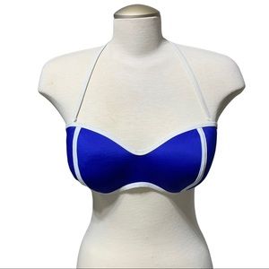Kendall & Kylie Blue Halter Bikini Top Large